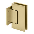CRL Trento 074 Series Wall Mount Short Back Plate Hinge — Brushed Bronze