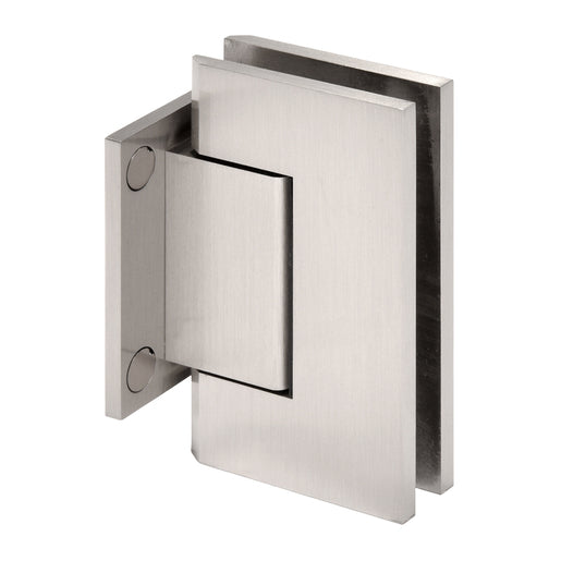 CRL Trento 074 Series Wall Mount Short Back Plate Hinge — Brushed Nickel