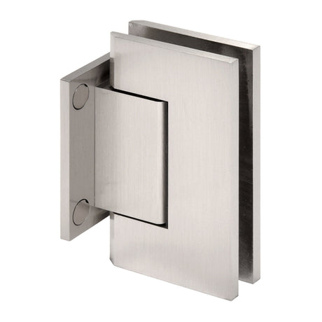CRL Trento 074 Series Wall Mount Short Back Plate Hinge — Brushed Nickel