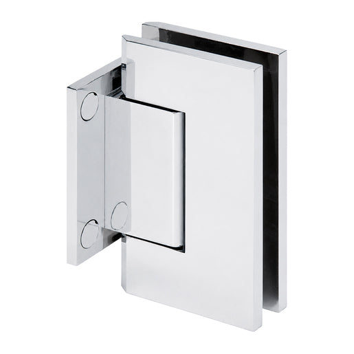 CRL Trento 074 Series Wall Mount Short Back Plate Hinge — Polished Chrome