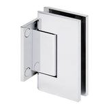 CRL Trento 074 Series Wall Mount Short Back Plate Hinge — Polished Chrome
