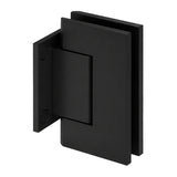 CRL Trento 074 Series Wall Mount Short Back Plate Hinge — Matte Black