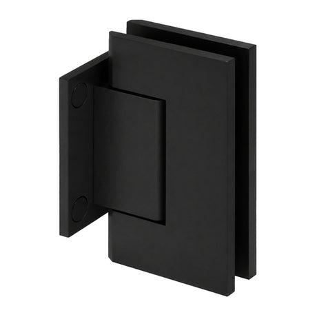CRL Trento 074 Series Wall Mount Short Back Plate Hinge — Matte Black