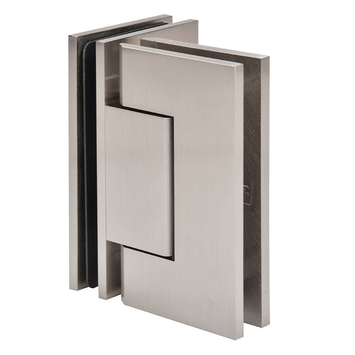 CRL Trento 092 Series 90 Degree Glass-to-Glass Hinge — Brushed Nickel