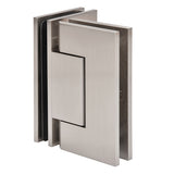 CRL Trento 092 Series 90 Degree Glass-to-Glass Hinge — Brushed Nickel