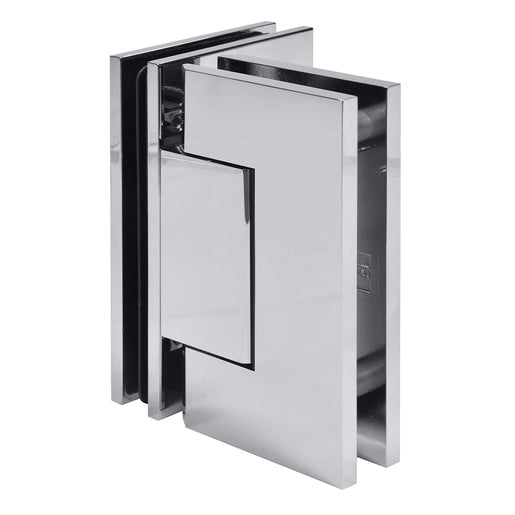 CRL Trento 092 Series 90 Degree Glass-to-Glass Hinge — Polished Chrome