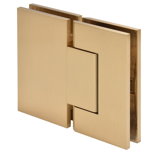 CRL Trento 180 Series 180 Degree Glass-to-Glass Hinge — Satin Brass