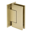 CRL Trento 337 Series Adjustable Wall Mount Full Back Hinge — Brushed Bronze