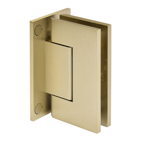 CRL Trento 337 Series Adjustable Wall Mount Full Back Hinge — Brushed Bronze