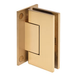 CRL Trento 337 Series Adjustable Wall Mount Full Back Hinge — Satin Brass
