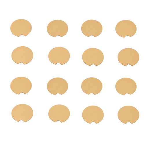 CRL Trento Hinge Replacement Screw Cover Kit — Satin Brass