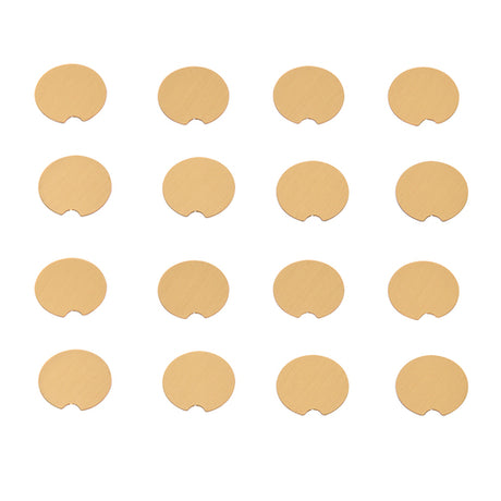 CRL Trento Hinge Replacement Screw Cover Kit — Satin Brass