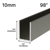 Profil en U pour Douche - Verre 10mm (249 cm)