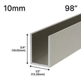 Profil en U pour Douche - Verre 10mm (249 cm)