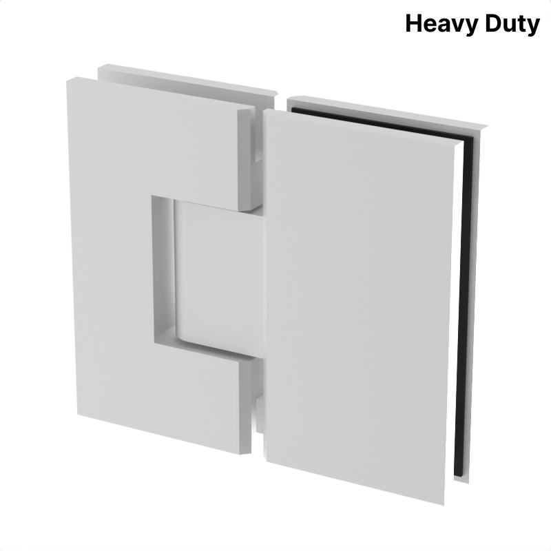 Vivian heavy-duty shower hinge Glass to Glass 180° — White