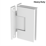 Vivian heavy-duty shower hinge Wall Mount  H Plate — White