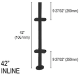 Architectural Railing Posts - Round - Glassparts.ca
