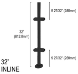 Architectural Railing Posts - Round - Glassparts.ca