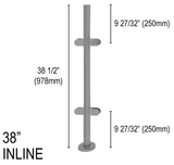 Architectural Railing Posts - Round - Glassparts.ca