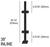 Architectural Railing Posts - Square - Glassparts.ca