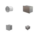 Caprail - Endcap Rectangle, Square & Round - Glassparts.ca