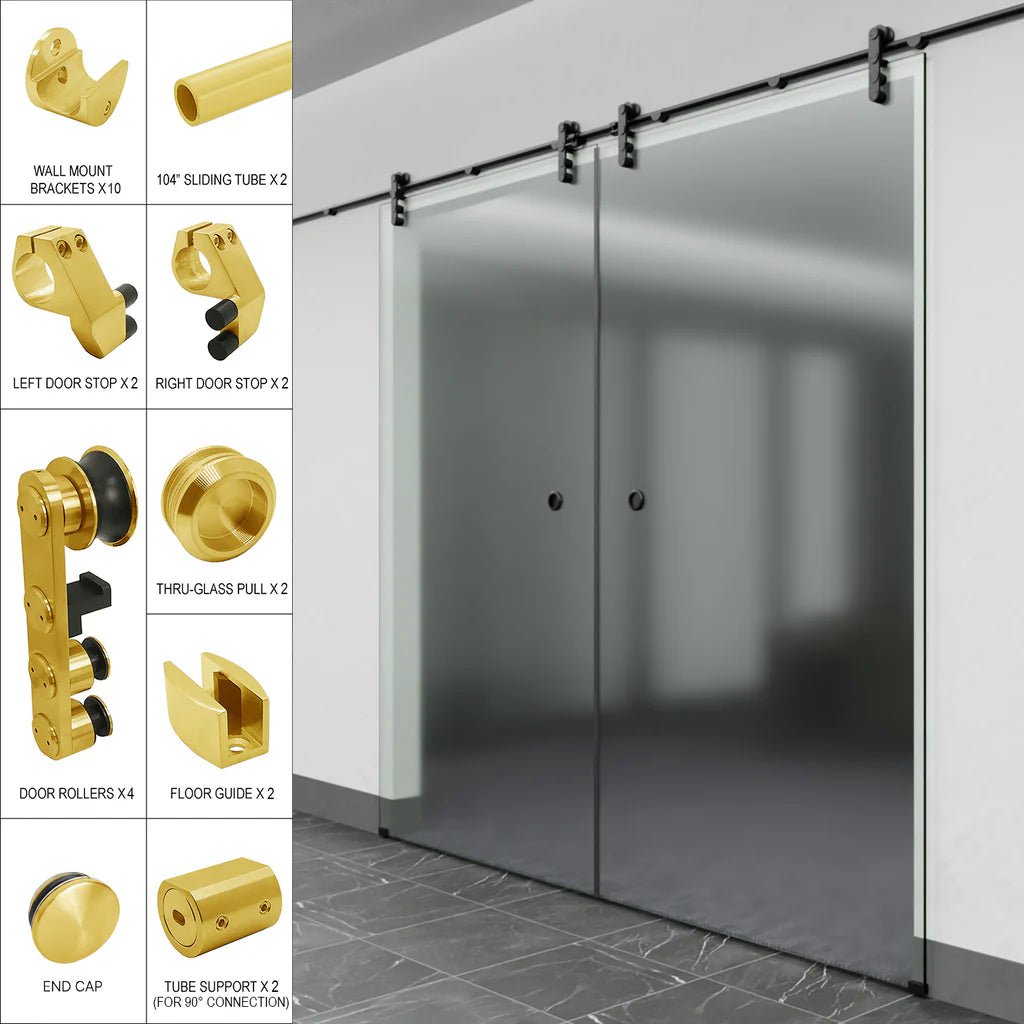 Commercial Sliding Door Kits - LAG Series - Glassparts.ca