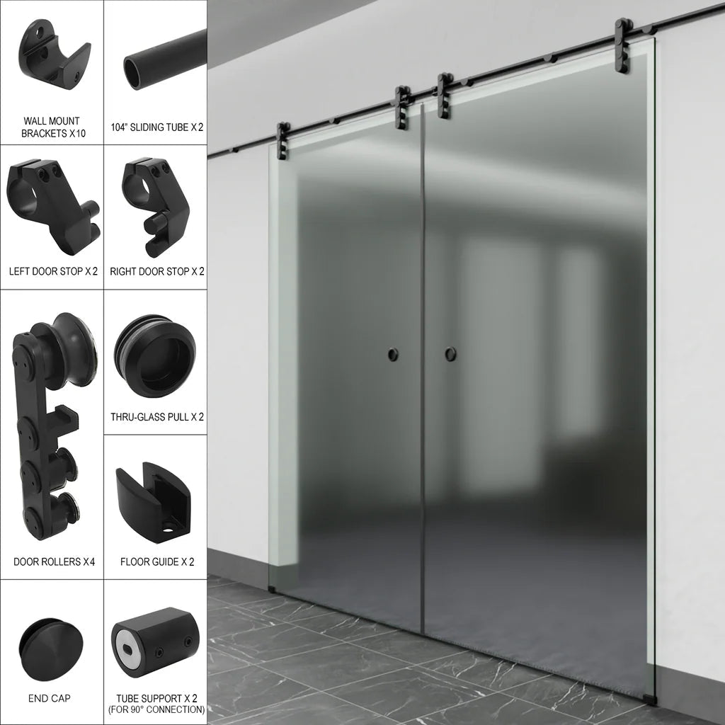 Commercial Sliding Door Kits - LAG Series - Glassparts.ca