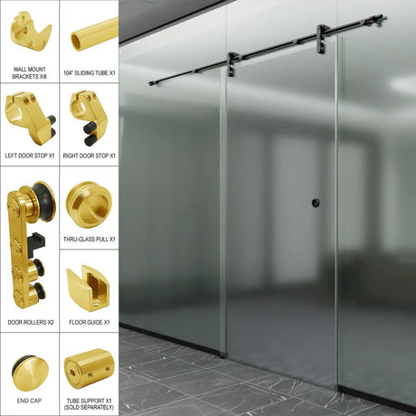 Commercial Sliding Door Kits - LAG Series - Glassparts.ca