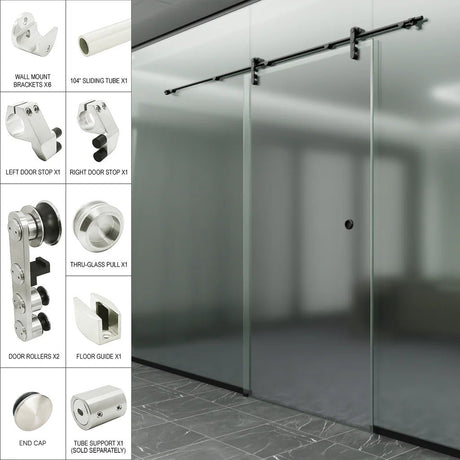 Commercial Sliding Door Kits - LAG Series - Glassparts.ca