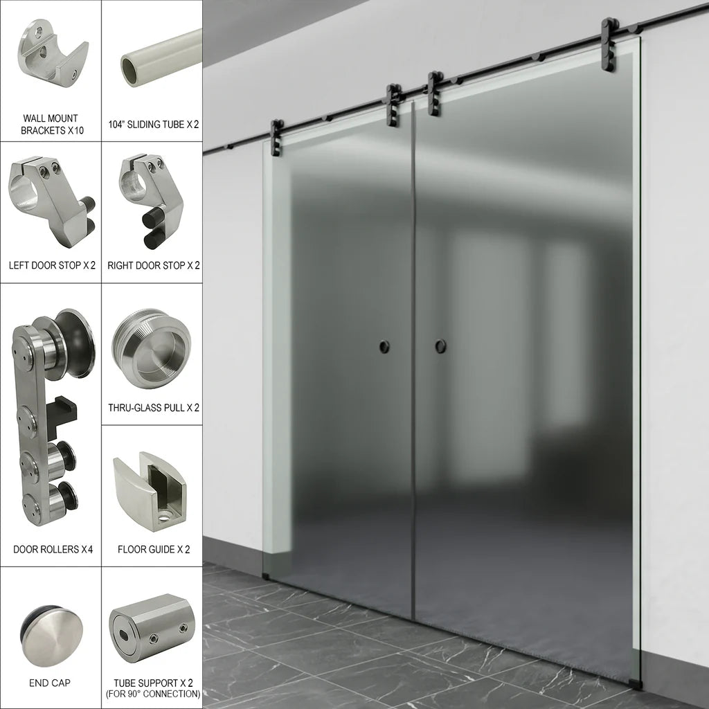Commercial Sliding Door Kits - LAG Series - Glassparts.ca