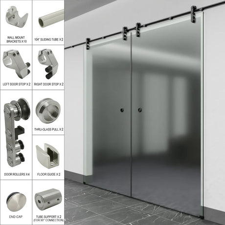 Commercial Sliding Door Kits - LAG Series - Glassparts.ca