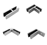CON Series Railing Connectors 180°, 90°, Adjustable & Wall Mount - Glassparts.ca