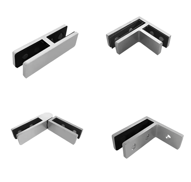 CON Series Railing Connectors 180°, 90°, Adjustable & Wall Mount - Glassparts.ca