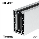 CORE-LOCK 72 Series Side Mount Base Shoe Kit – 120" – Brushed Anodized Aluminum