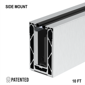 CORE-LOCK 72 Series Side Mount Base Shoe Kit – 120" – Brushed Anodized Aluminum