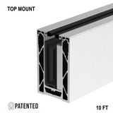 CORE-LOCK 72 Series Top Mount Base Shoe Kit – 120" — Brushed Anodized Aluminum