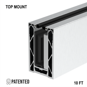 CORE-LOCK 72 Series Top Mount Base Shoe Kit – 120" — Brushed Anodized Aluminum