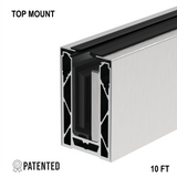 CORE-LOCK 72 Series Top Mount Base Shoe Kit – 120" — Brushed Stainless Steel