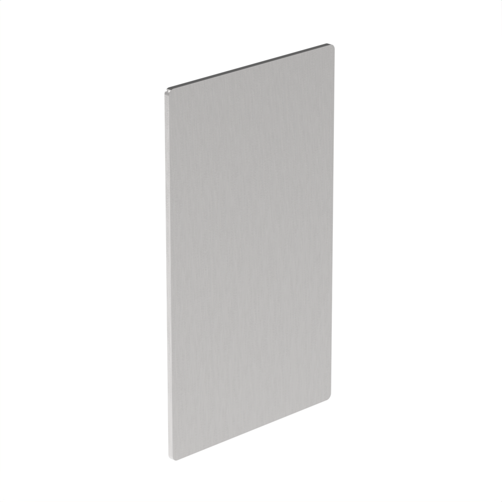 CORE-LOCK 72 Series Top Mount End Caps – Pair — Brushed Stainless Steel