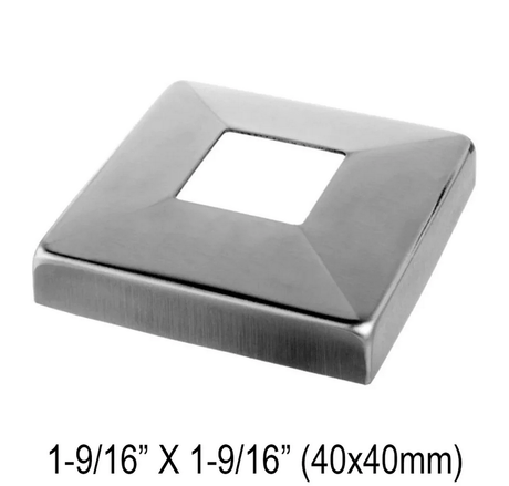 Cover Plate for Flat & Round Post/Handrail - Glassparts.ca