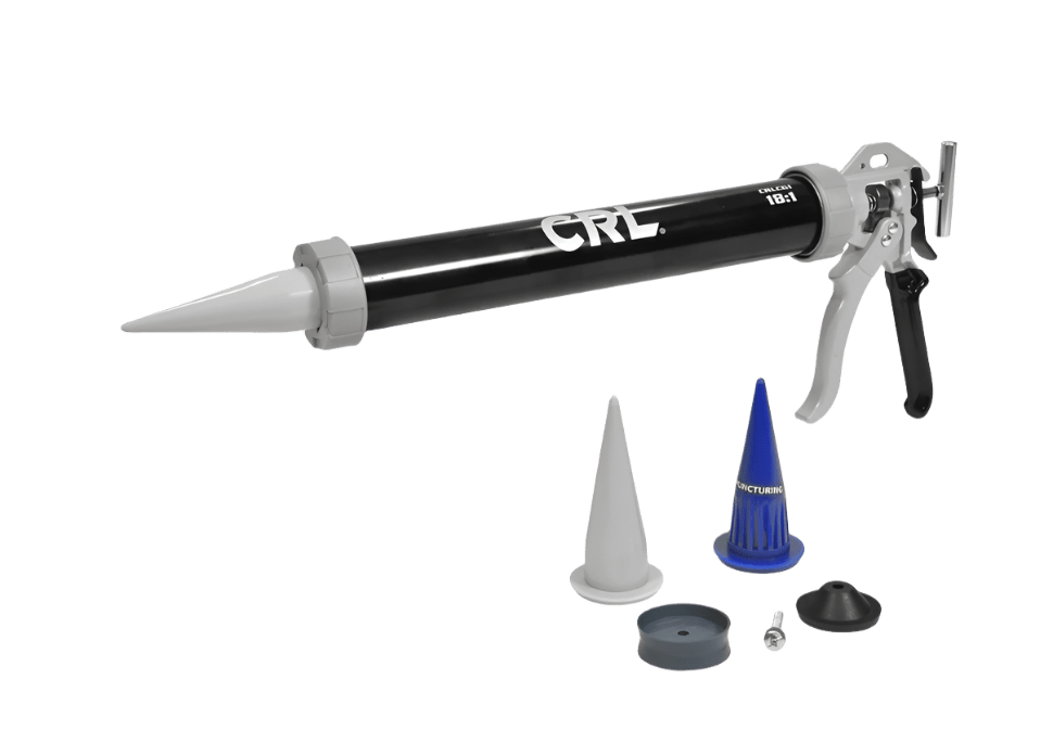 CRL 18:1 Clear Sausage Caulk Gun - Glassparts.ca