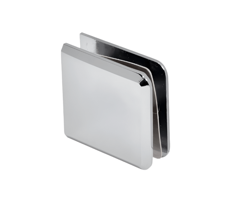 CRL Beveled Hole - in - Glass Style Wall Mount Heavy - Duty Glass Clamp - Glassparts.ca