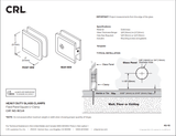 CRL Beveled Hole - in - Glass Style Wall Mount Heavy - Duty Glass Clamp - Glassparts.ca