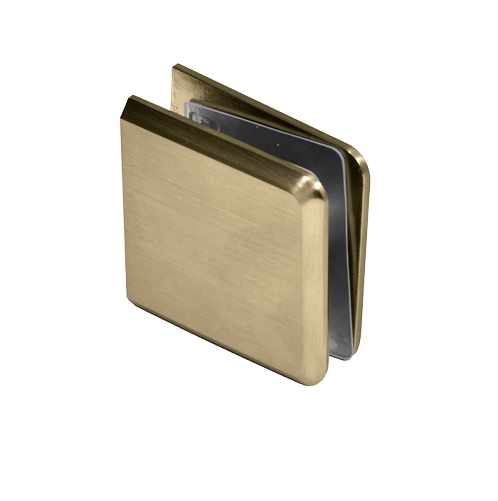CRL Beveled Hole - in - Glass Style Wall Mount Heavy - Duty Glass Clamp - Glassparts.ca