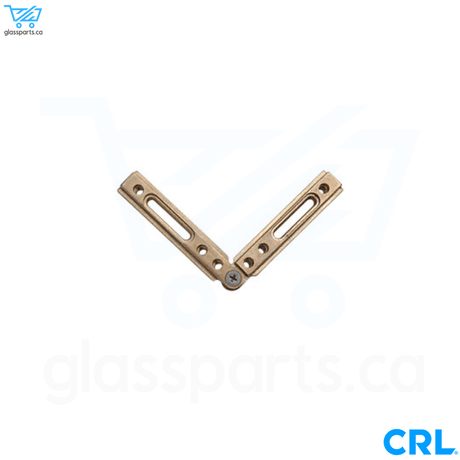 CRL Brass Fixed Corner for the Deluxe Header Kit Adjustable, 135° & 90° - Glassparts.ca
