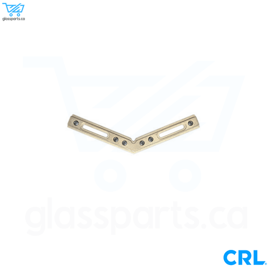 CRL Brass Fixed Corner for the Deluxe Header Kit Adjustable, 135° & 90° - Glassparts.ca