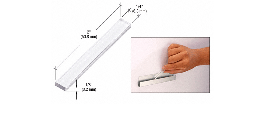 CRL Clear Plastic Setting Blocks (Pack of 100) - Glassparts.ca