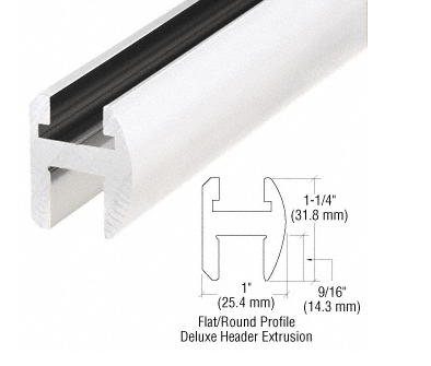 CRL Deluxe Shower Door Header Kit - Glassparts.ca