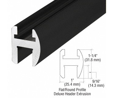 CRL Deluxe Shower Door Header Kit - Glassparts.ca