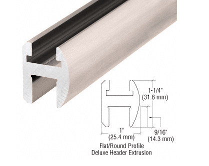 CRL Deluxe Shower Door Header Kit - Glassparts.ca